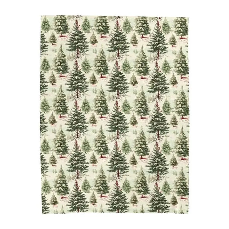 Rustic Tree Print Microfiber Poly Super Soft Blanket - Breathable, Classic, All Seasons, Fluffy, Washable, Warm Farmhouse Vintage Home Decor for Couch Bed, Birthday Christmas Gifts, Easy Machine Upkeep